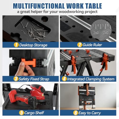Organpro 2-in-1 Folding Workbench
