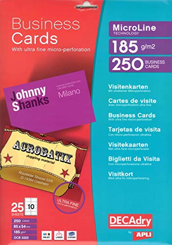 Cartes de visite Apli OCB3322 pour réussir vos rencontres et salons professionnels