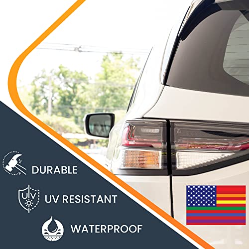 Image of Magnet Me Up Gay Pride LGTBQ Rainbow American Flag Magnet Decal, 4x6 Inches, Heavy Duty Automotive Magnet for Car Truck SUV, or Any Magnetic Surface, in Support of LGBTQ, Gift, Proudly Made in USA