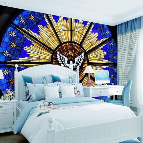 Papier peint amovible 3D moderne sticker mural texture abstraite colorée salon - 4