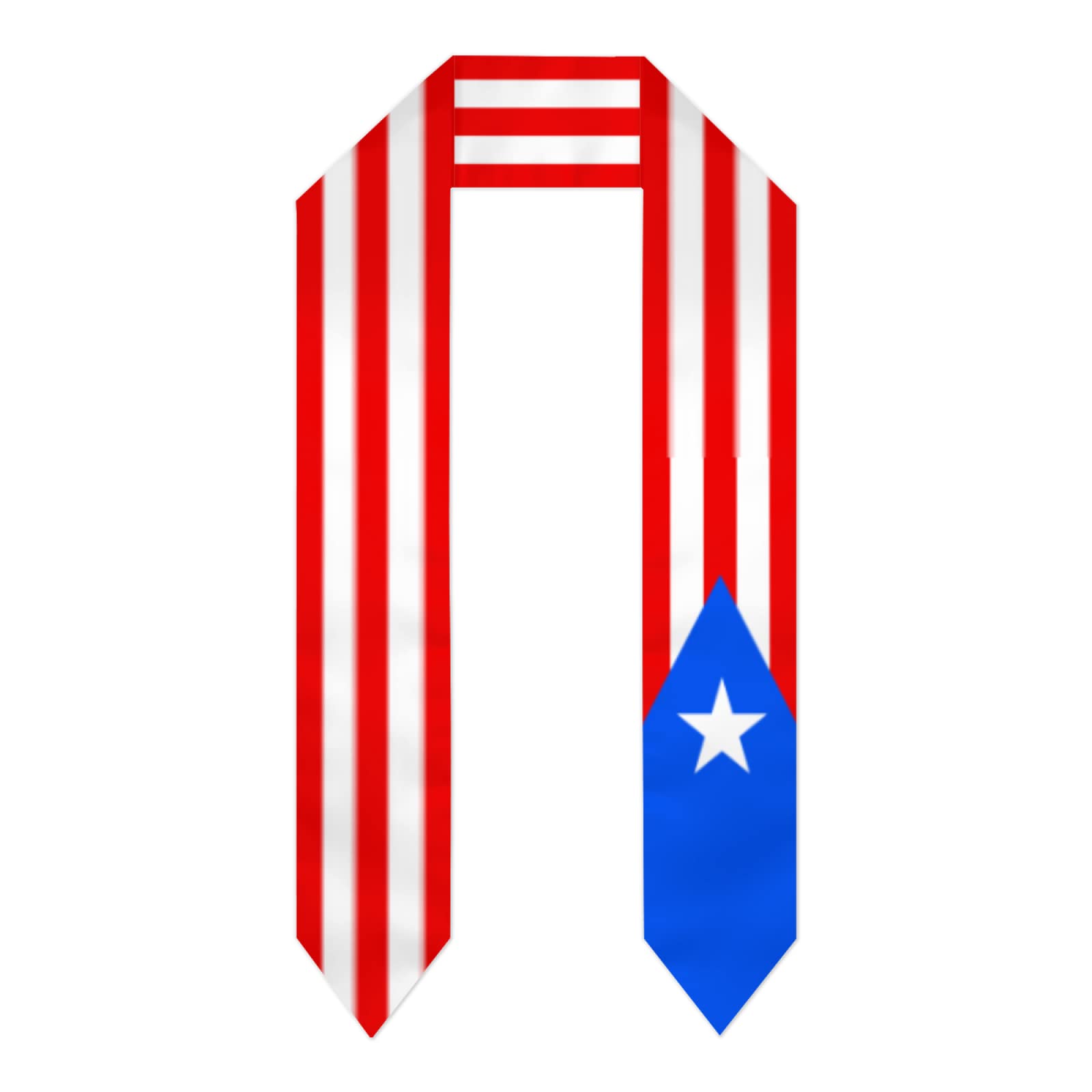 Smazdfxx Unisex Black Puerto Rico Puerto Ricans Flag Graduation Shawl Sash Stole Wraps Scraf For International Study Pride Women Men