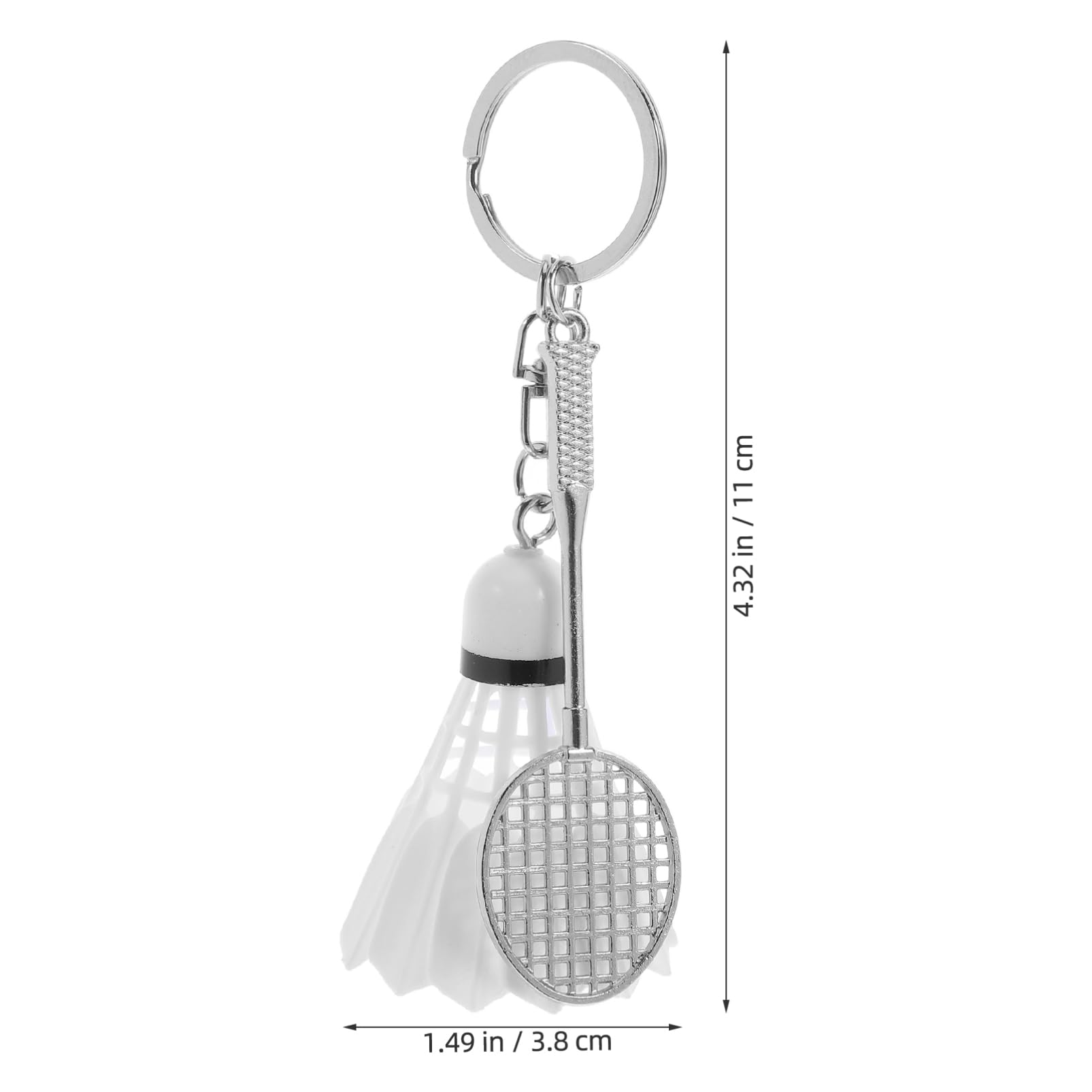 STOBAZA Badminton Jewelry Badminton Keychain Keyrings Sports Keychain Lightweight for Enthusiasts