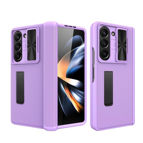 Coque Galaxy Z Fold 5 violette protégeant des chutes de hauteur de table