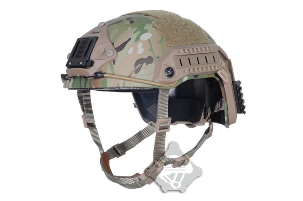 FMA Airsoft Paintball TB829 - Casco protector de plástico ABS, diseño de camuflaje