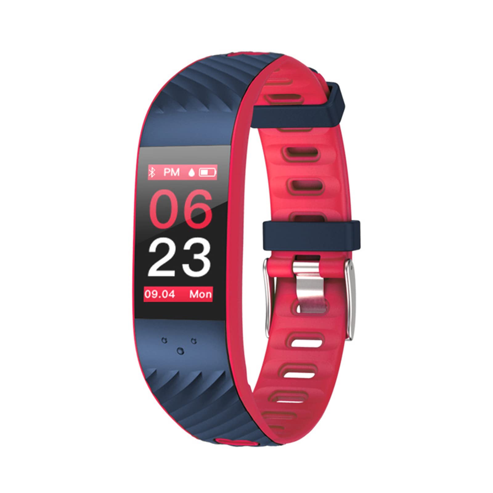 Smartwatch Bluetooth. Ip67 wodoodporna modna opaska na nadgarstek dla mężczyzn kobiet nastolatków. Fitness Tracker bransoletka sportowa krokomierz, ciśnieniomierz tętna do iOS/Android, D