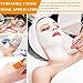 Tegelrying Facial Mask Brush,6 Pieces Soft Face Brushes Mud Mask Applicator Clear Handle for Applying Sleeping Mask,DIY Clay Mask,Body Lotion,Eye Peel Women Girls Makeup Tools,Gold and Silver