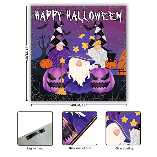 Panneau Happy Halloween en bois décoration murale chambre