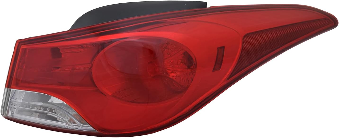 HEADLIGHTSDEPOT Right Passenger Side Tail Light Compatible With Hyundai Elantra 2011-2013 CAPA Certified