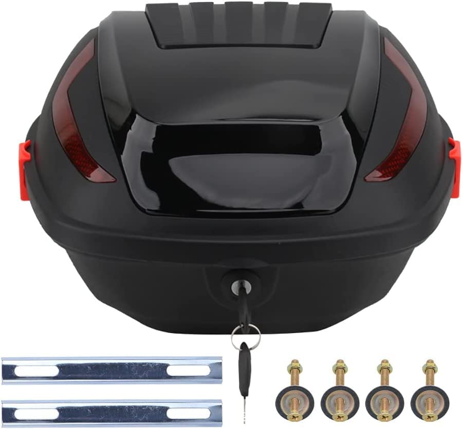 Boîte de queue de tour de moto étanche et sécurisée pour rangement de casque