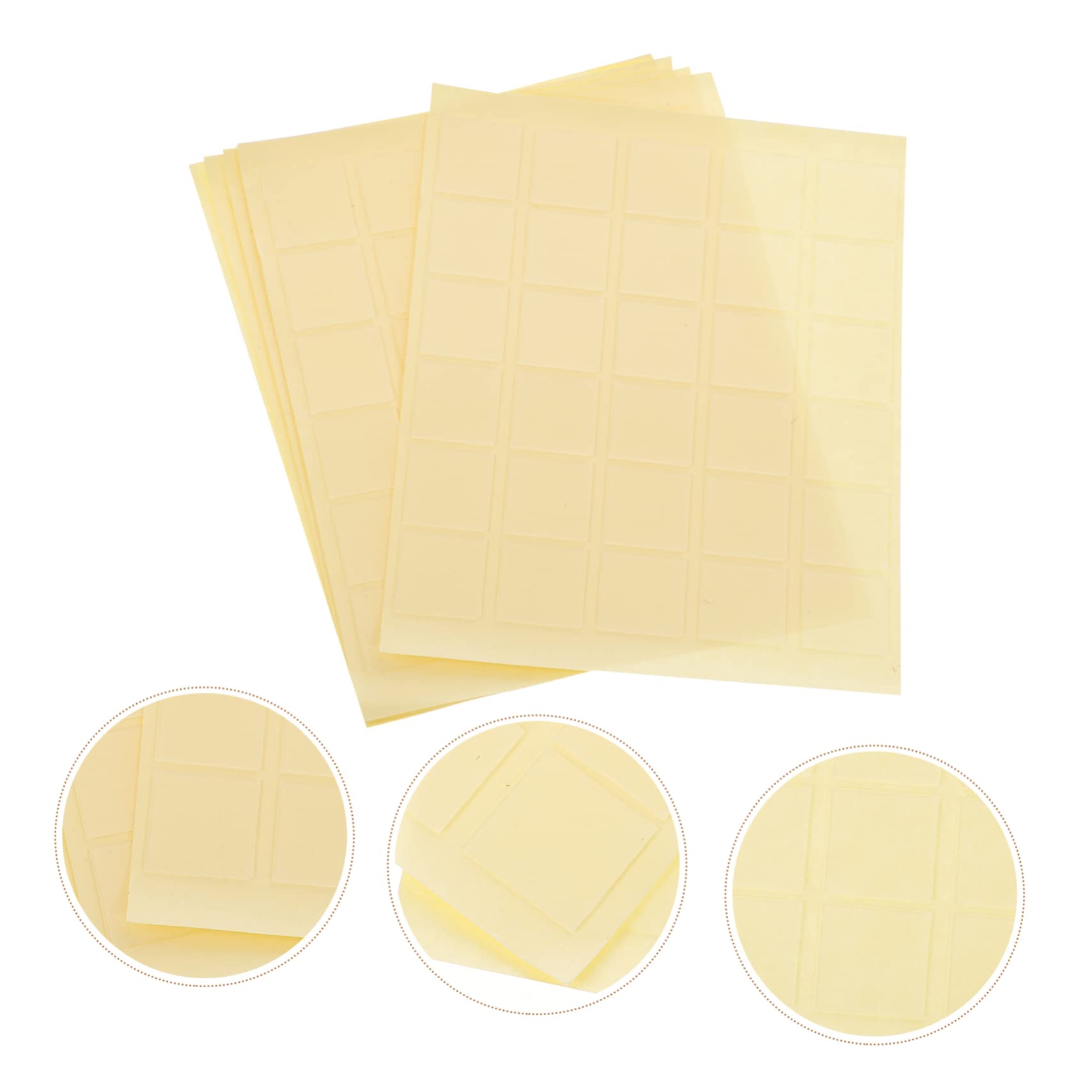 HOMSFOU 5 Set Etichette A Nastro Biadesivo Adesivo Trasparente Nastro Biadesivo Nastro Adesivo Trasparente 150 pezzi * 5