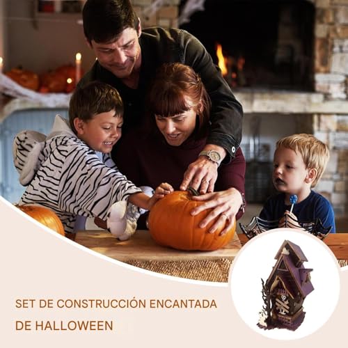 Decoraciones 3D iluminadas de terror para centros de mesa rústicos 3