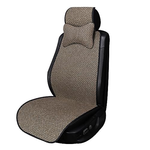 Housse de siège de voiture respirante | Coussin anti-chaleur en lin pour l'été