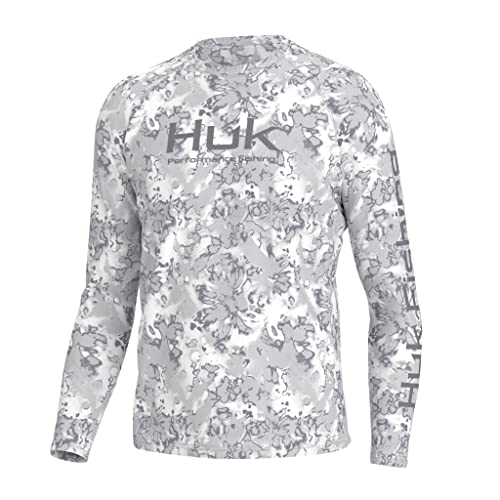 Huk Fishingフィッシングシャツ グレー マーブル M（L）新品 514C2zDAykL.jpg