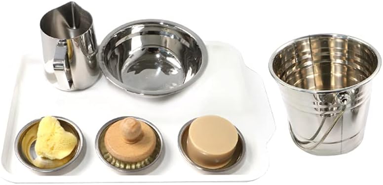 Montessori Kindergarten Washing Table Work Montessori Family Children Table and Environment Cleaning Daily Life Teaching aids