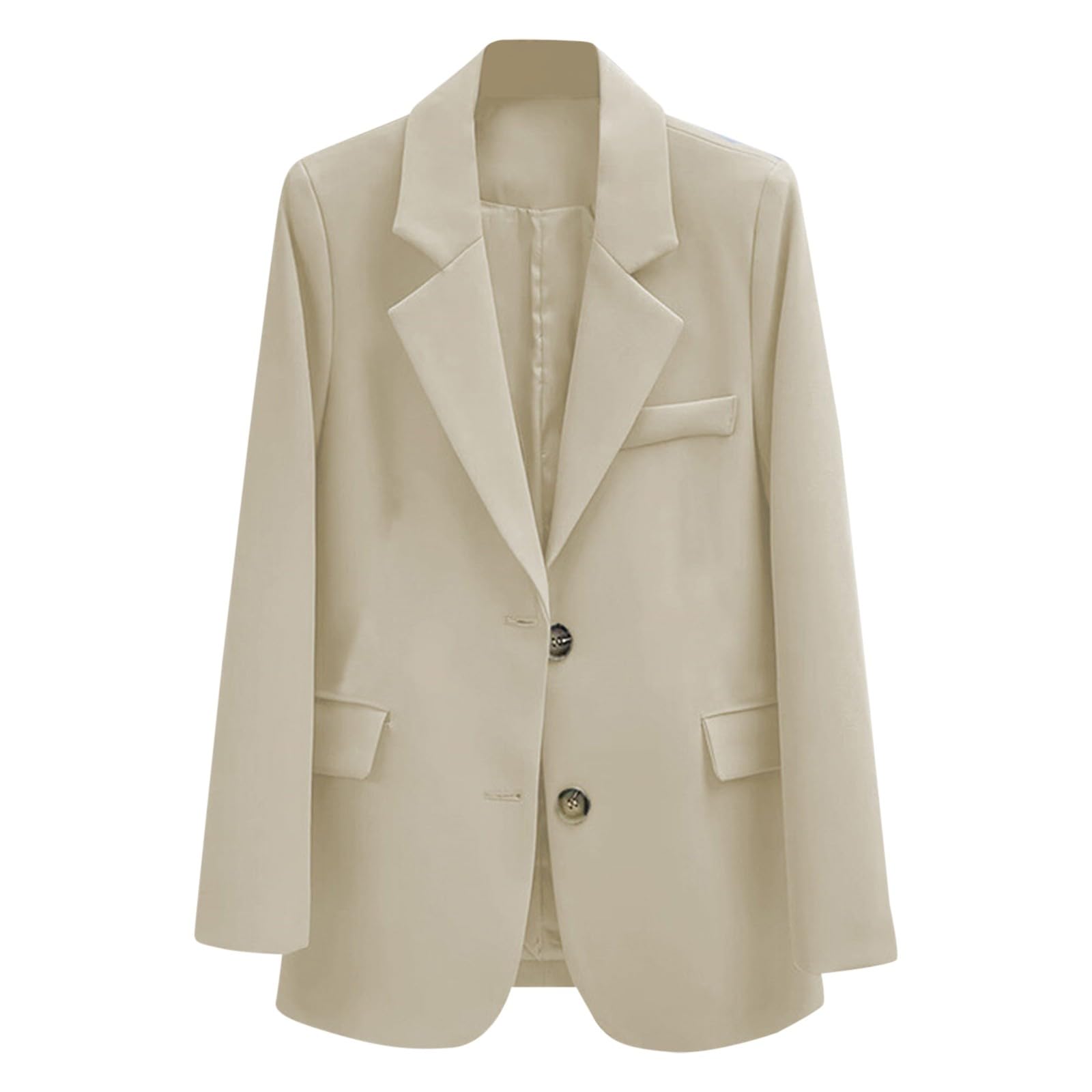 Generisch Blazer élégant pour femme, veste de costume, veste de sport pour femme avec manches longues, coupe régulière, manteau de sport léger