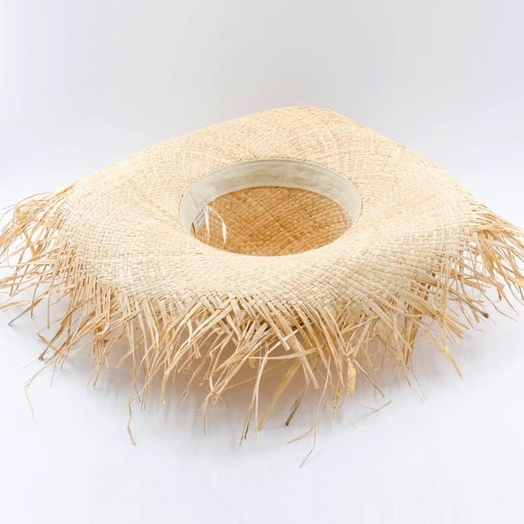 LNNSHX Sombreros de Mujer de ala Ancha, Sombrero de Playa Plegable y Flexible, Gorras para el Sol para Bodas navideñas (D 6 5/8)