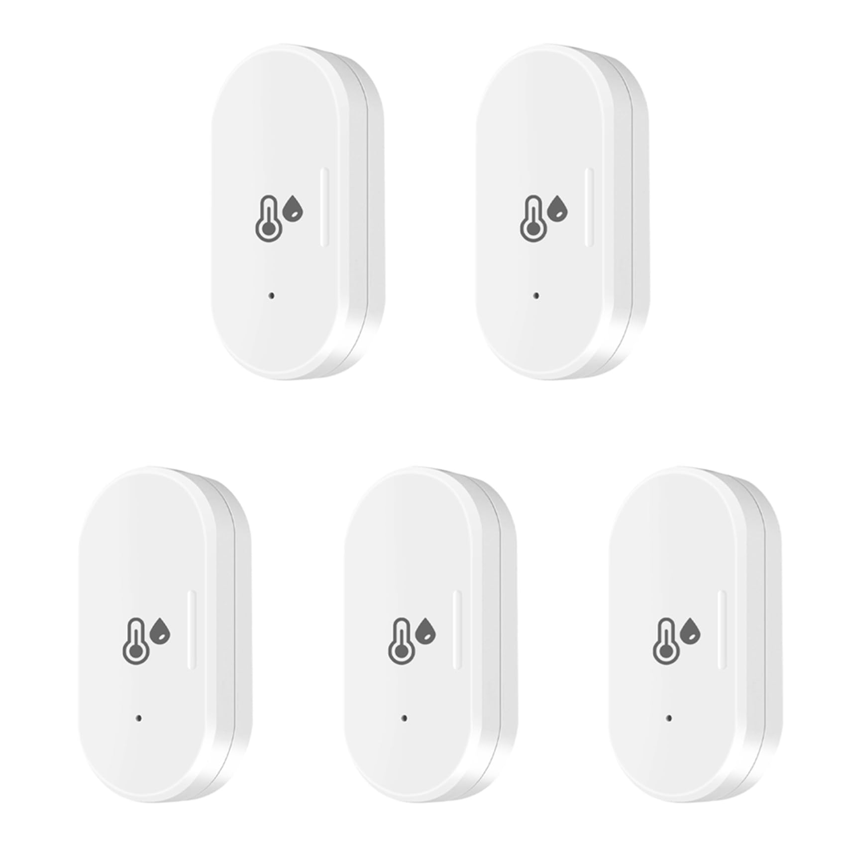 Jnchdghwa 5X Tuya ZigBee Smart Temperature & Humidity Sensor, Mini Temperature Humi