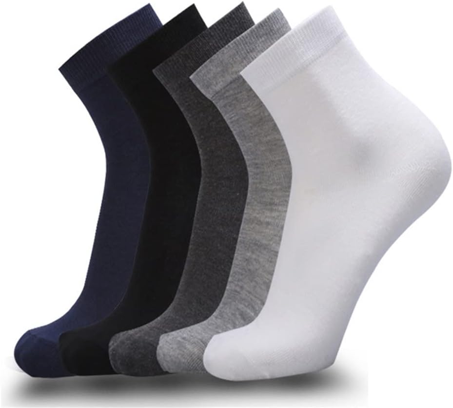 10 Pairs/Lot Men's Cotton Socks Black Business Socks Autumn Winter for Male