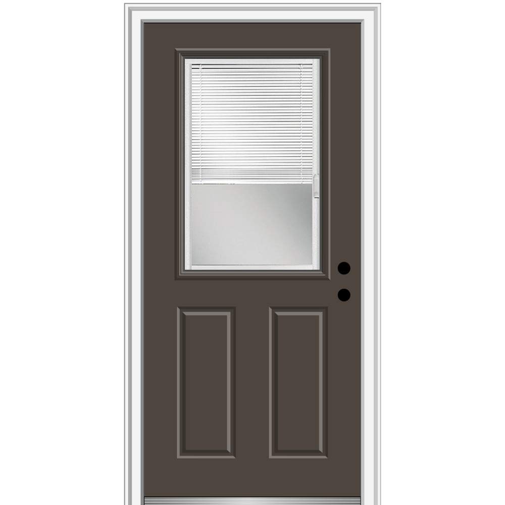 National Door Company Z007780L Fiberglass Smooth Brown, Left Hand