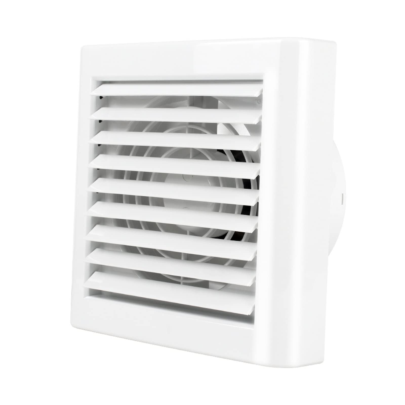 AYCDL Ventilation Fan Electric Louver Exhaust Fan 6" Household Glass Window Type Ventilating Fan Fan Silent Exhaust Fan for Bathroom,White,21W,125CFM Ventilating Fan