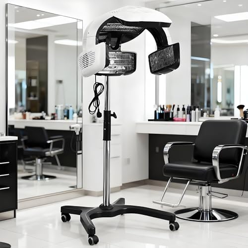 AETEREOS Efficiency Color Drying Processor, Vertical Hair Dryer Accelerator, Professional Salon Spa Rolling Hair Steamer Conditioner, Floor-Standing Hair Care Equipment for Salons - Vertical 110V