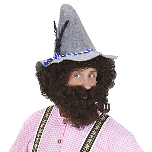 Parrucca e Barba Ricce Caratteriali