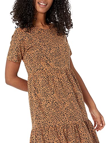 Amazon Essentials Women's Short-Sleeve Crewneck Tiered Dress - Image 4