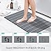 Cuckan 2 Pack Foldable Stone Bath Mats for Bathroom Super Absorbent Diatomaceous Earth Bath Mat Quick Dry Bath Rug Drying Mats with Non Slip Shower Rug Tub Shower Mat
