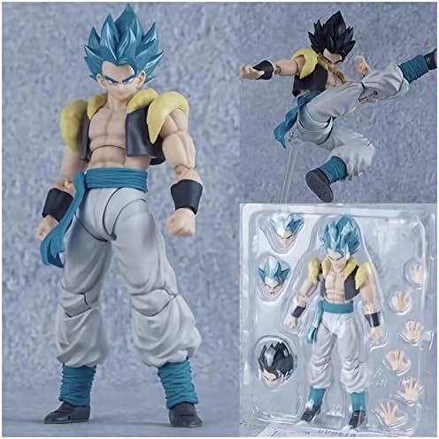 6 Inch Goku Action Figures Vegeta and Goku Combined Gogeta Action Figure Super Saiyan God Movable Figures Boxed Hand-Me-Down Dragon Star Action Figure