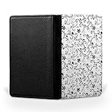 HAND DRAWN FLORAL PATTERN 32 FLIP WALLET TRAVEL PASSPORT ID HOLDER ITINERARY ORGANIZER COVER