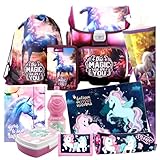 schulranzen step by step unicorn amazon + TURNBEUTEL ca. 40 x 30 cm gross + Federmappe ungefüllt + Brotdose + Trinkflasche + Schlamperrolle ca. 20 x 8 cm + A4 Gummizugmappe + Platzset ca. 42 x 29 cm gross + Schultüte 85 cm lang , 6 eckig, mit Tüll + GELDBÖRSE mit Fächer für Scheine , Münzen ..etc
