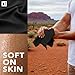 DRYKI Sweat Absorbing Handkerchiefs - The Original Pocket-Sized Sweat Towels - Quick-Dry Microfiber Sweat Rags for Face, Hands, & Body - Men & Women - Gym, Sports, and Work (Black: 5 Pack)