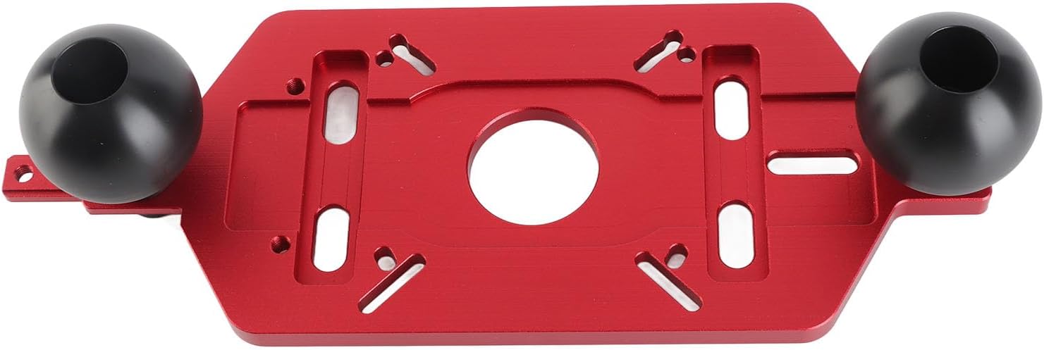 Focket Aluminum Alloy Router Motherboard, Dual Handle Design with Wide Holding Range for Wood and Slot Trimming Projects