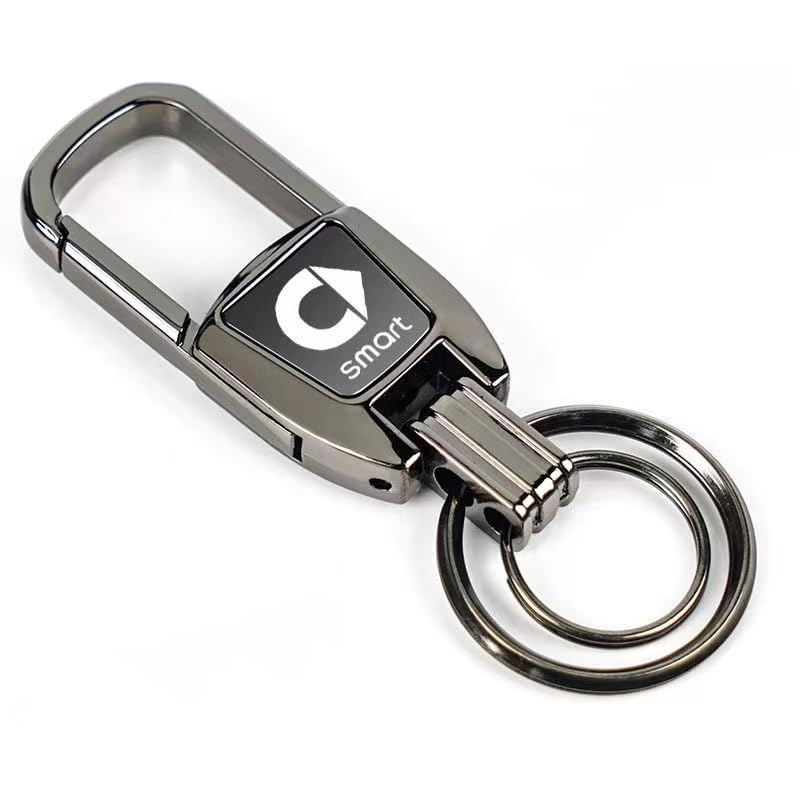 Smart Forfour Car Keyring – Silver Steel Key Fob From KEYRINGS-UK