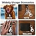 Linsaner Compatible with AirTag Case Keychain for Air Tag Holder Silicone for AirTags Key Ring Cases Tags Chain for Apple GPS Item Finders Accessories，Milk Tea Color