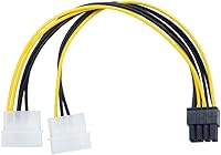 Vista 10 de Paquete de 2 cables de alimentación de 4 pines MOLEX a 6 pines para tarjeta de video GPU, 8.6’’ 22cm