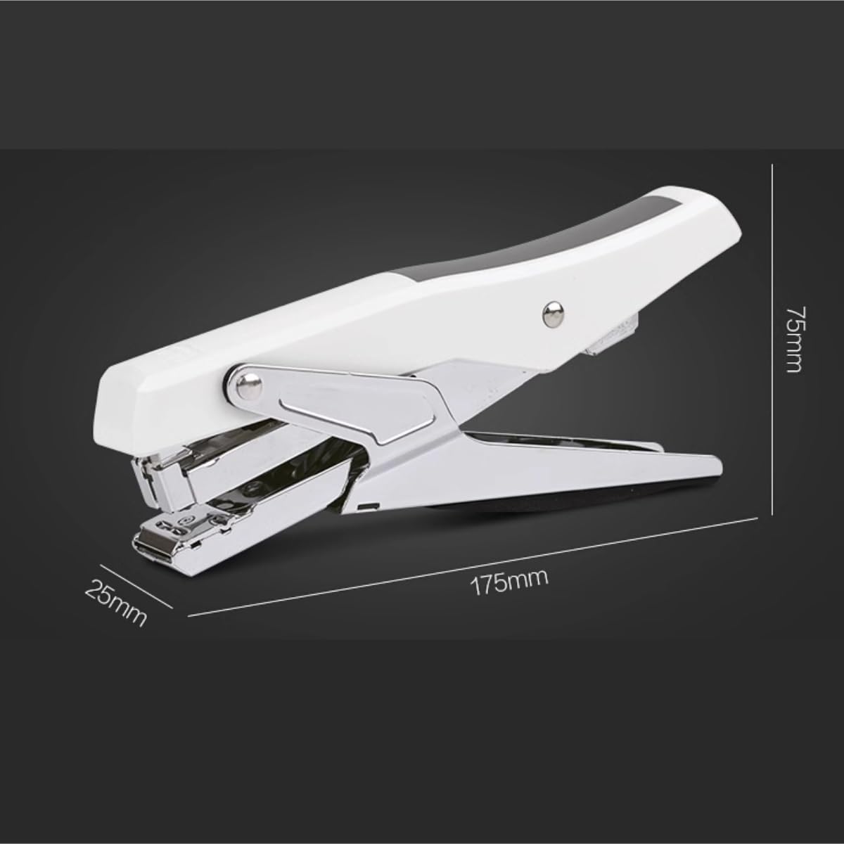 Spillatrice Pinzatrice Ufficio Cucitrice Portatile da Tavolo Adatta for Accessori da Scrivania Cucitrice Standard Multifunzione Cucitrice per Scrivania(White)