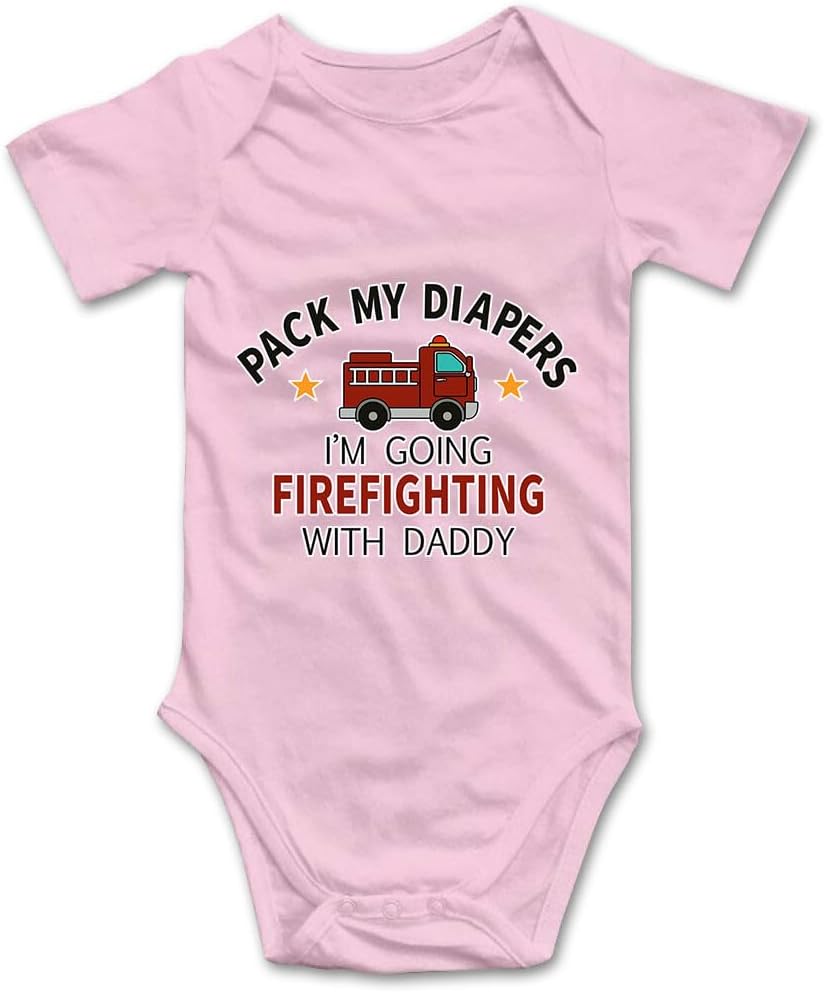 Funny Baby Firefighter Onesie®, Pack My Diapers I'm Going Firefighting...