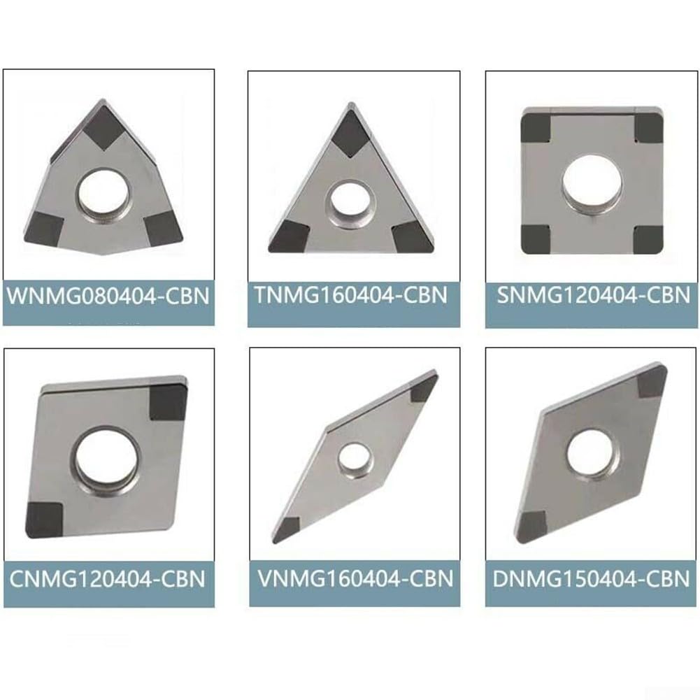 Insertos de torneado HRC65 CBN para mecanizado CNC WNMG431 VNMG331 CNMG431 TNMG331 con rendimiento de corte mejorado (TNMG160404 CBN-6)