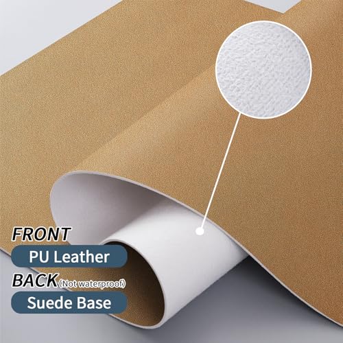 Image of Bloss Gold Desk Mat, PU Large Mouse Pad for Desk, Desk Matt for Desktop, Desk Pad Mat Waterproof, Computer Mat for Office /Home /Decor /Desk Protector(31.5 x 15.7 Inches)