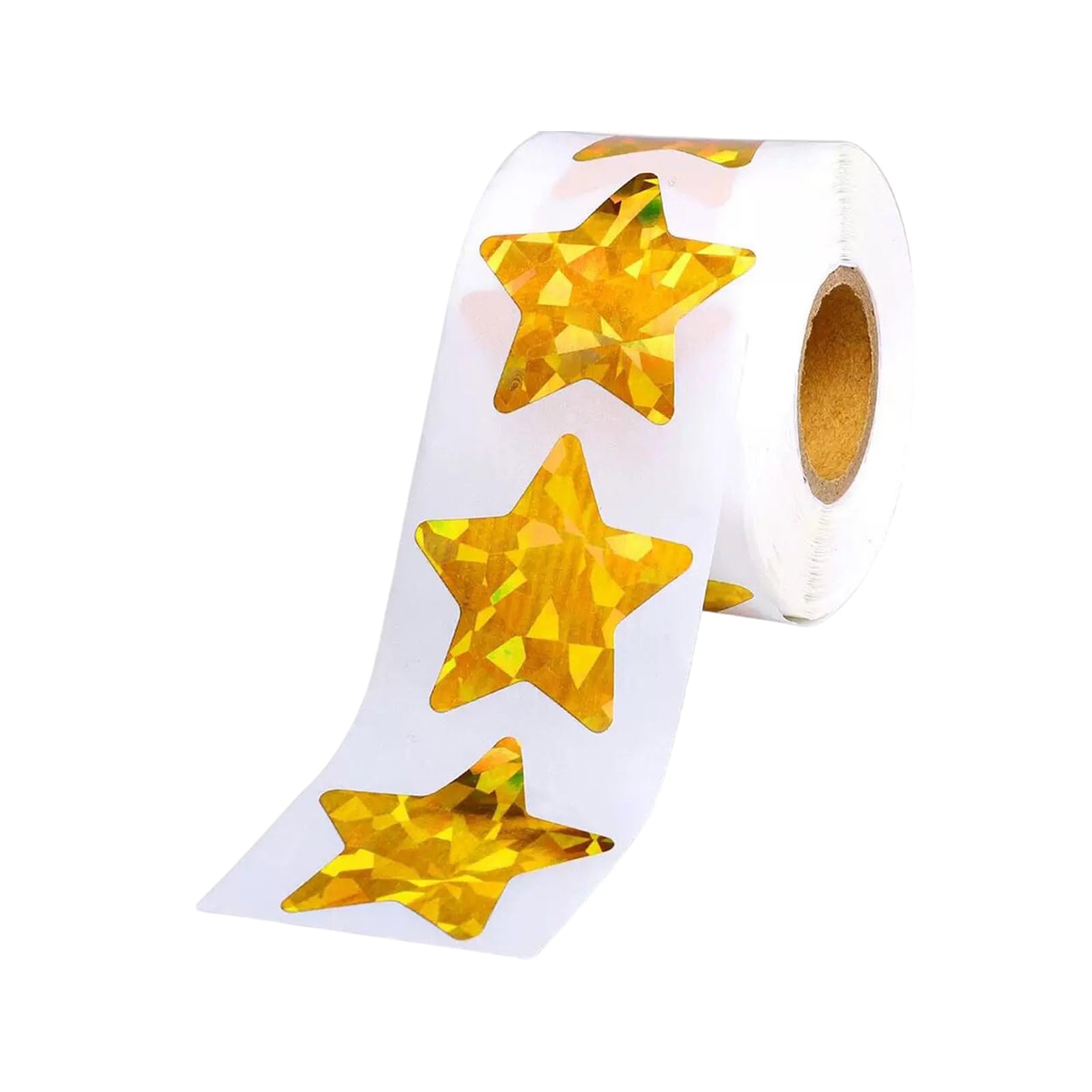 Fazvncv 500Counts Colorful Star Sticker Glittering Heart Sticker Wrapping Sticker for Scrapbooking Packaging Kid Reward Sticker