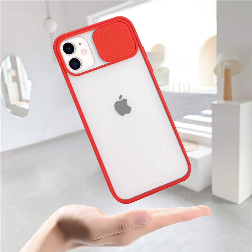 Custodia IPhone 11 Con Obiettivo Scorrevole: Morbida, Opaca E Anti-Impronta | Protezione Antiurto E Design Satinato