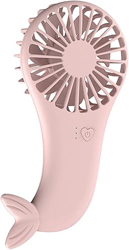 Miniatura 9 de Mini USB Table Fan Mini Fan Hand Held Fans Handheld Fan Rechargeable Fan Portable Fan Charging Fan Summer Mermaid Portable Handheld Fan