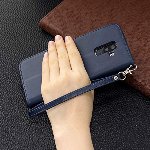 Capa flip magnética ZOOMALL para Samsung Galaxy A6 Plus 2018, carteira fina, capa de livro com 1 pro