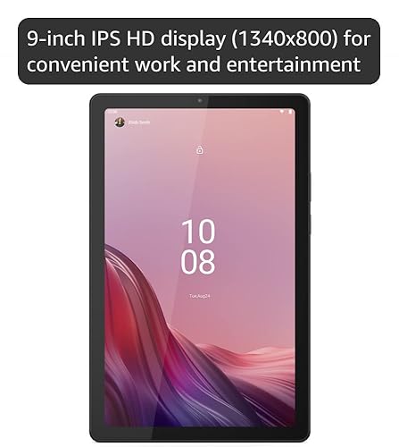 Lenovo Tab M9 Android tablet | 9-inch HD | 32GB | Clear Case +