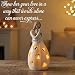 Gifts for Mom from Daughter – Mothers Day Candleholder Statue with Flickering LED Light | Birthday Gift for Mom | Unique Present with Greeting Card | Seasonal Home Décor (Light Brown)