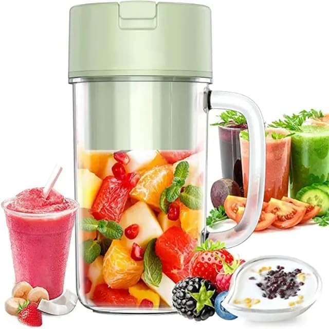 DBest Choice Standard (500 ML) 6 Blade Smoothie Maker & Portable Electric Juicer Mixer grinder For Home Outdoor USB Rechargeable Hand Blenders Fruit Blender Mixer for kitchen Home (Multicolour)