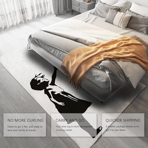 Tapis de chambre Banksy antidérapant et doux