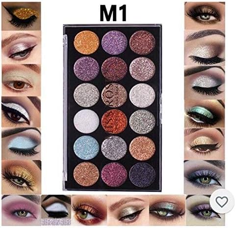 abhinandan Miss Rose Professional 18-Color Glitter Make Up 7001-083M01 (32 g)