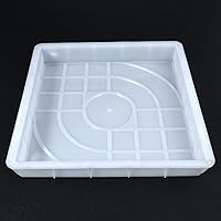 Vista 7 de Yardwe Moldes de cemento para pisos, moldes de hormigón, molde de cemento, molde de 2 pisos, molde de piso de plástico, decoración de césped, molde